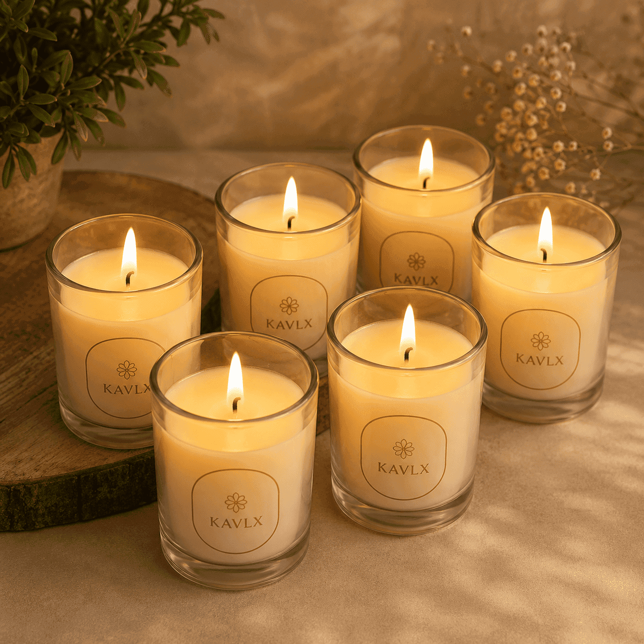 Clear Votive Table Candle