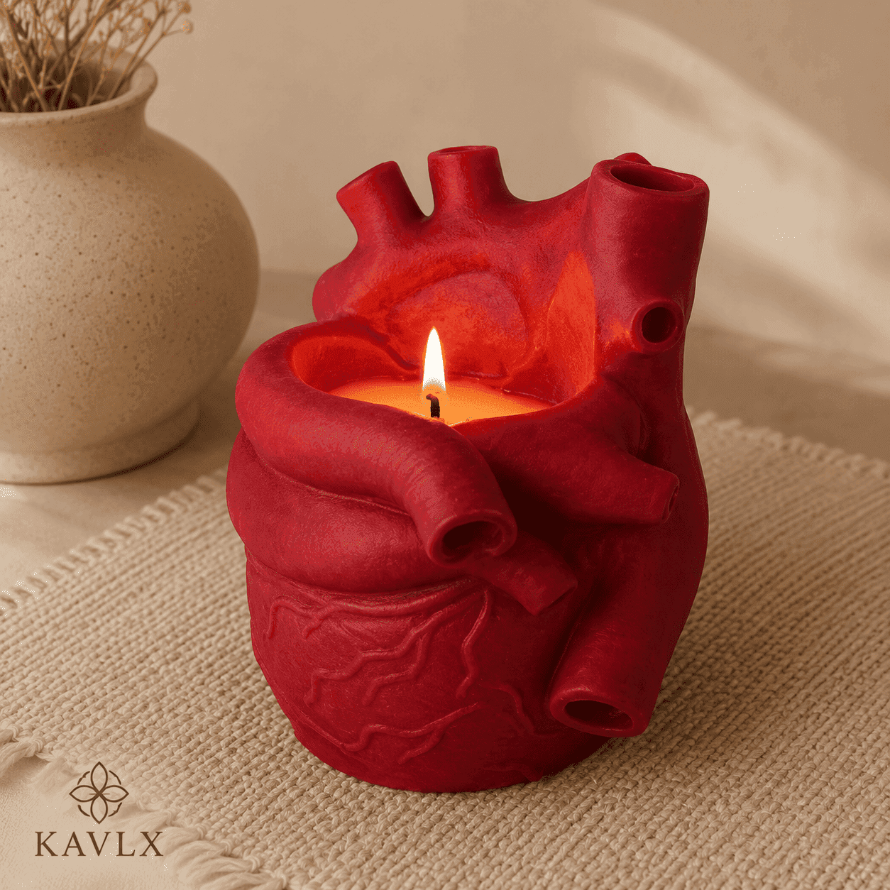 Anatomical Heart Candle