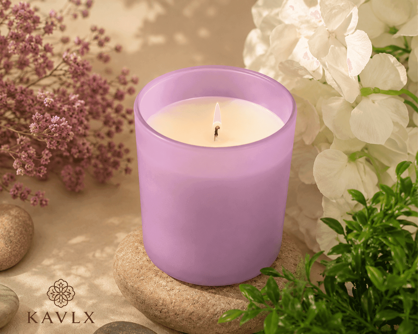 KAVLX Signature Glass Candle